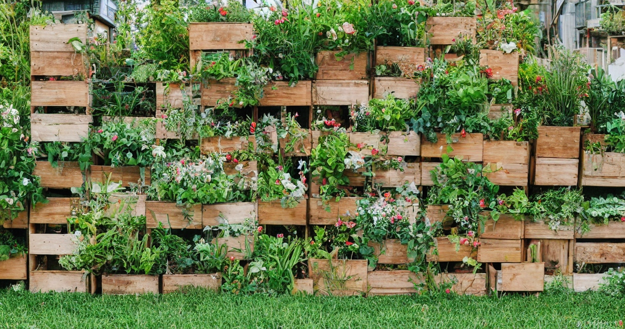 Æblekasser som dekorative elementer i din have eller på altanen
